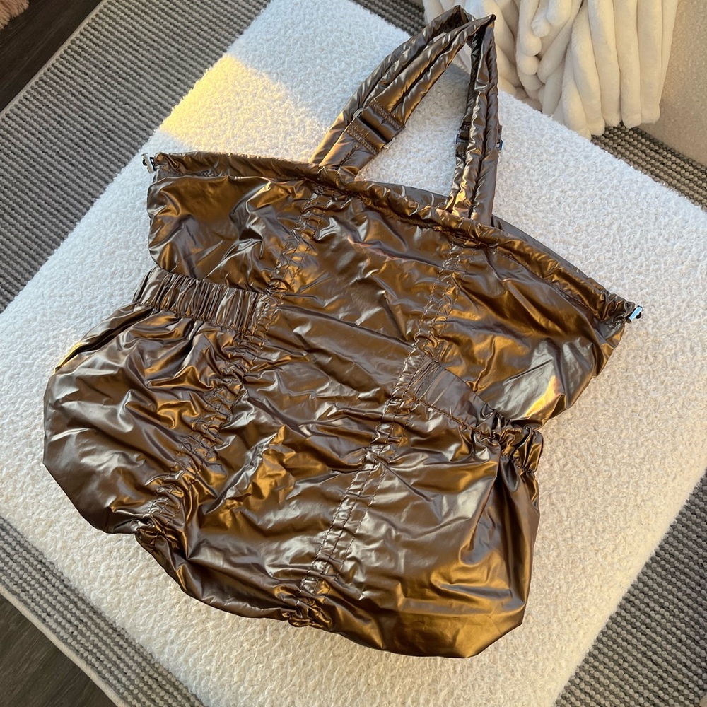 Metallic Brown Tote Bag